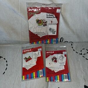 Drizzle Art pre shaded Christmas transfers bundle of 3 New